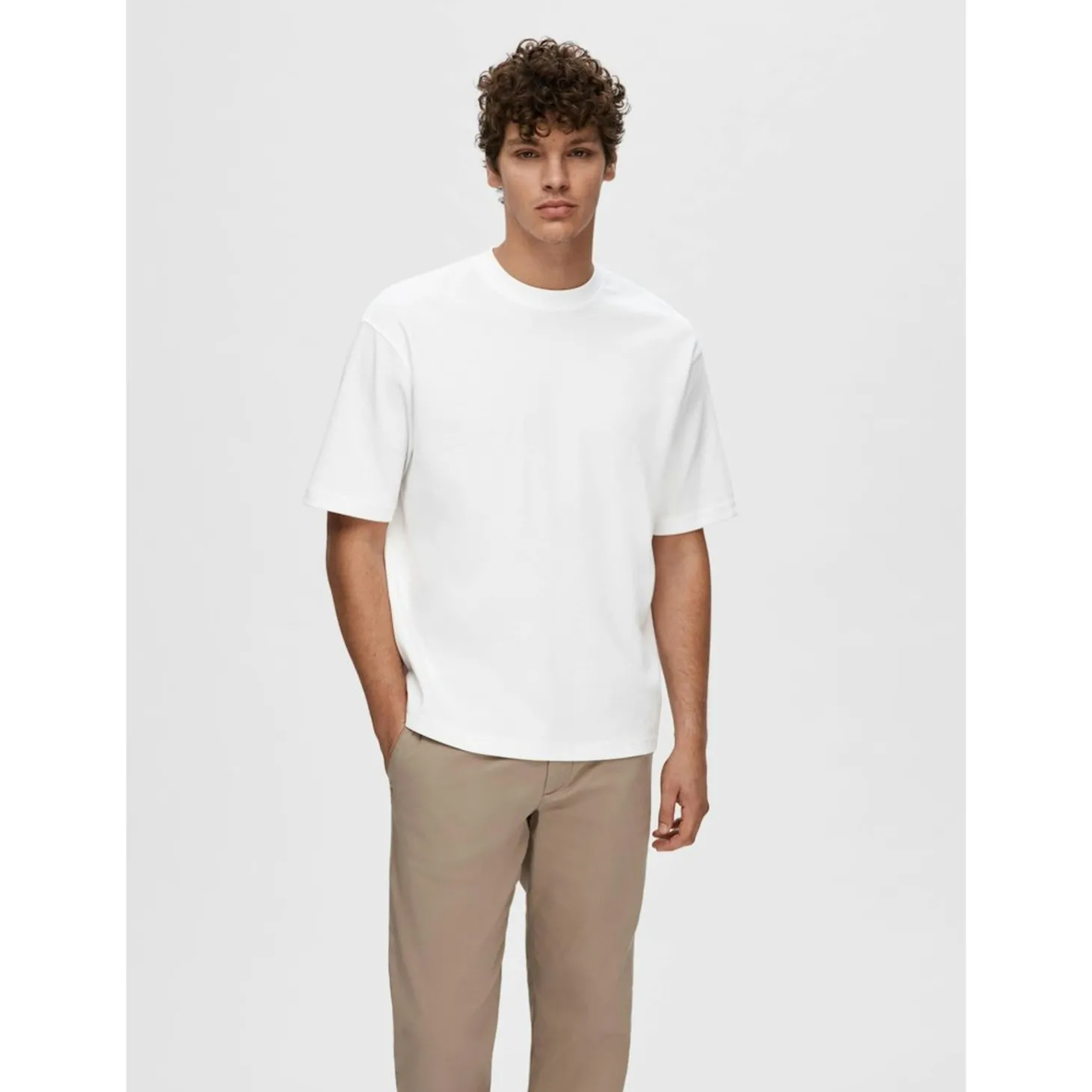 SLHLOOSEOSCAR SS O-NECK TEE NO