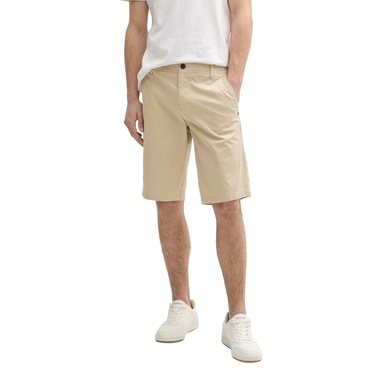 Slim printed chino shorts
