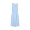 Smocked midi dress