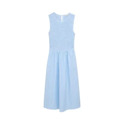 Smocked midi dress