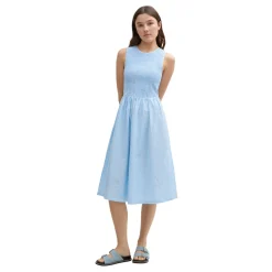 Smocked midi dress