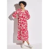 SOL_Midi Volant Dress AOP