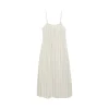 Strap midi linen dress