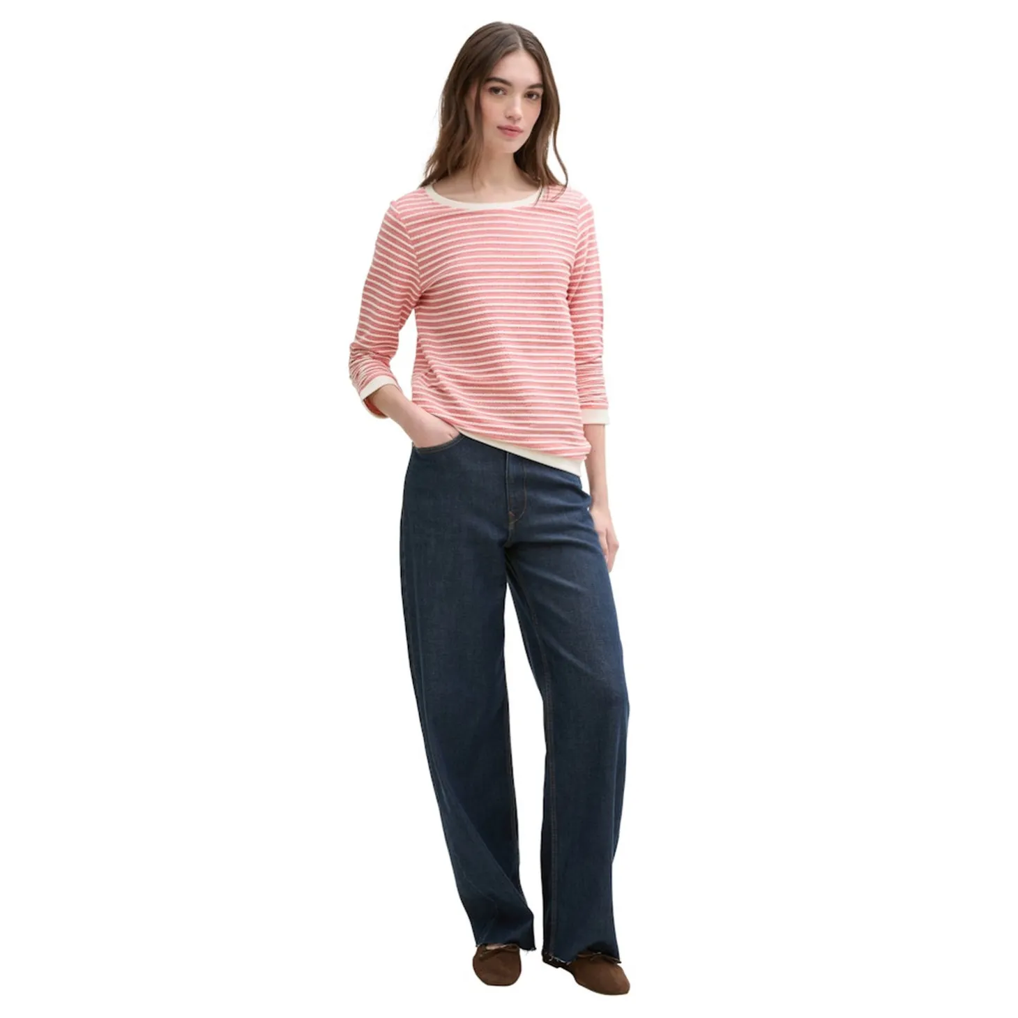 Striped jacquard sweatshirt