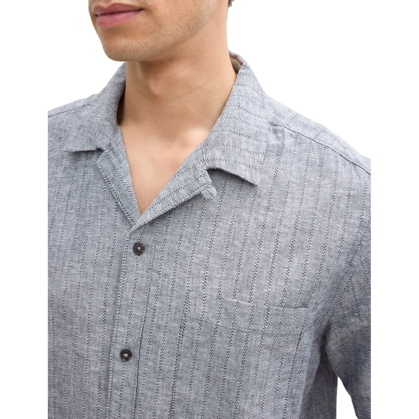 Structured cotton linen shirt