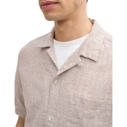 Structured cotton linen shirt