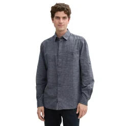 Structured slubyarn shirt