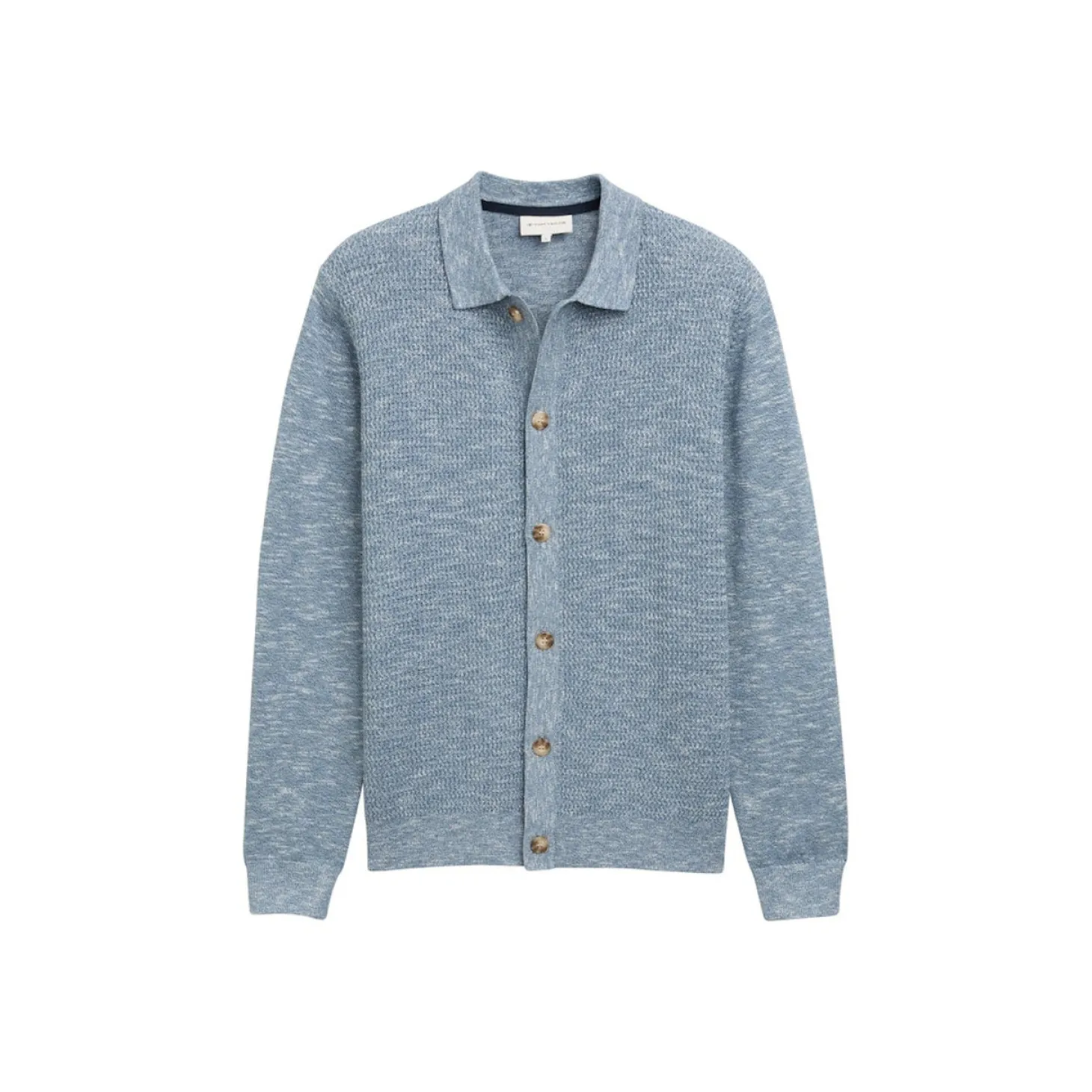 Structured twotone knit jacket