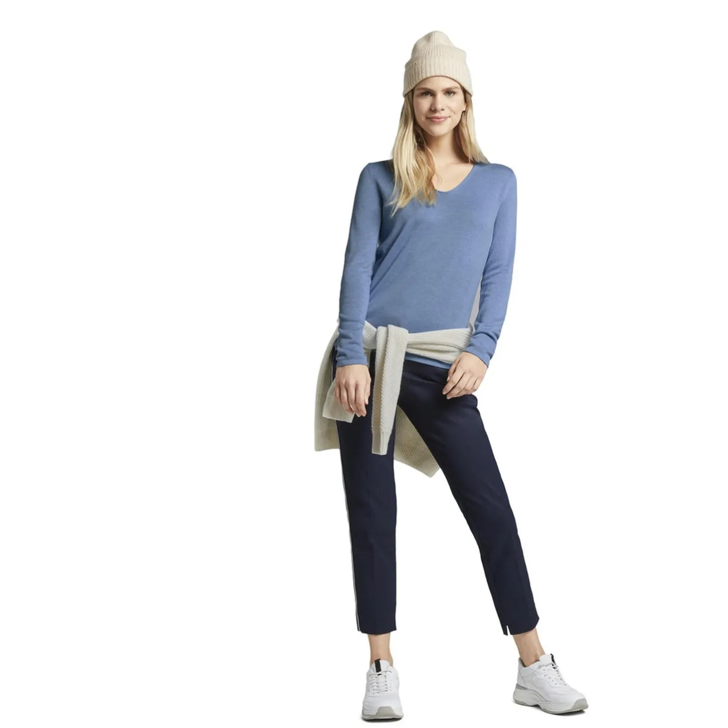 Sweater basic v-neck