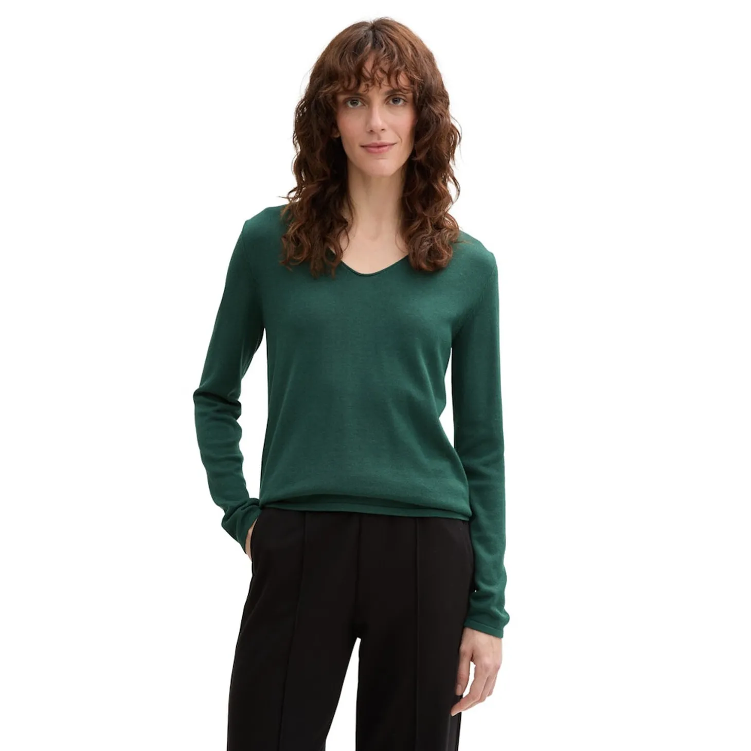 Sweater basic v-neck