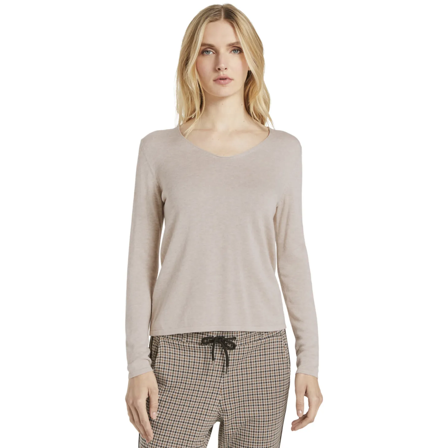 Sweater basic v-neck