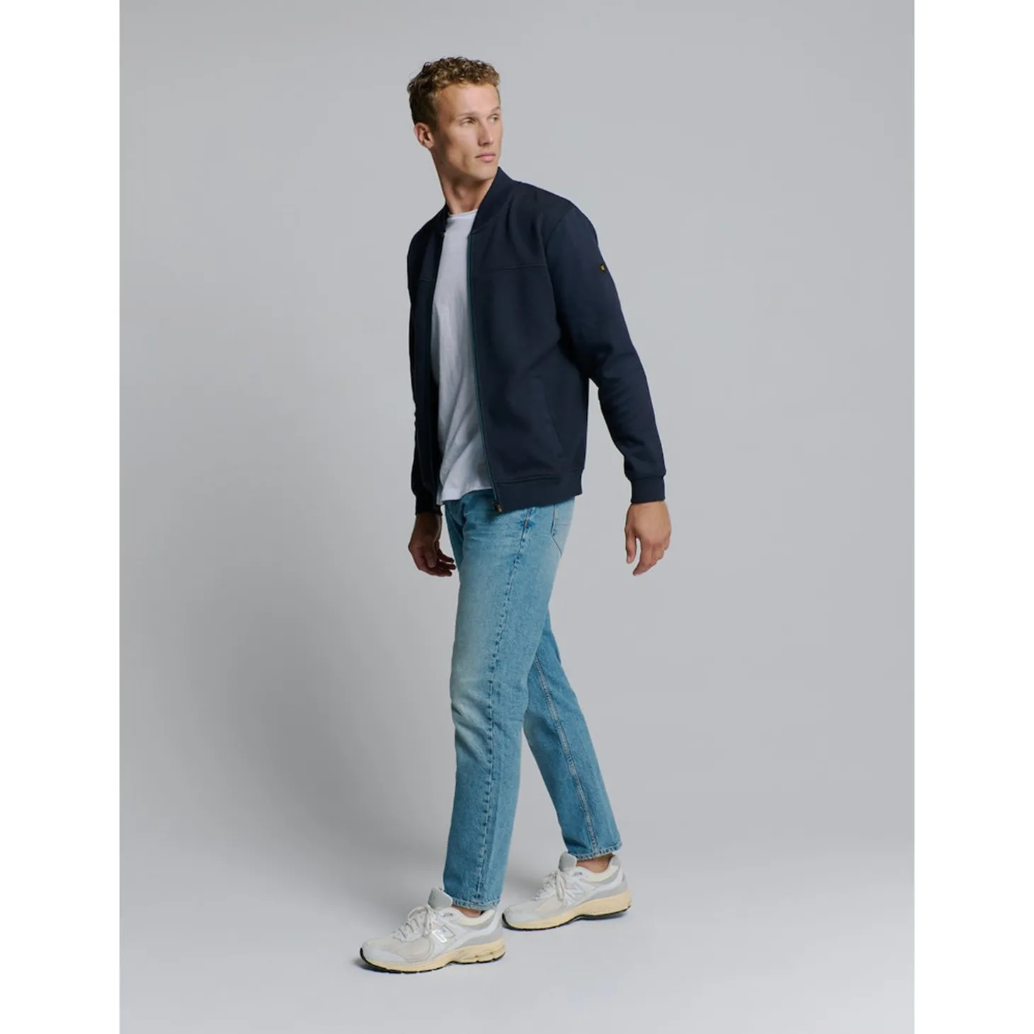 Sweater Full Zipper Jacquard M
