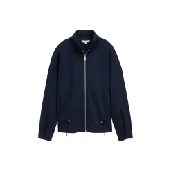 Sweatjacket stand up collar