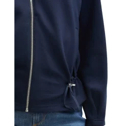 Sweatjacket stand up collar