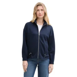 Sweatjacket stand up collar