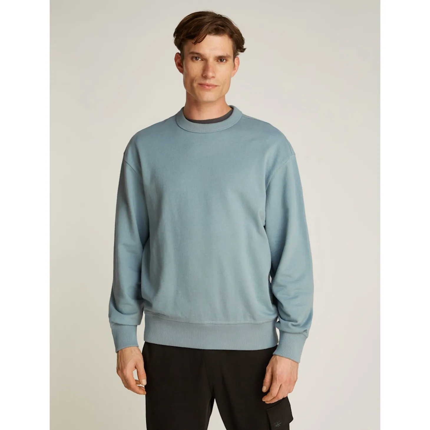 TEXTURED CREPE JERSEY CREW NEC