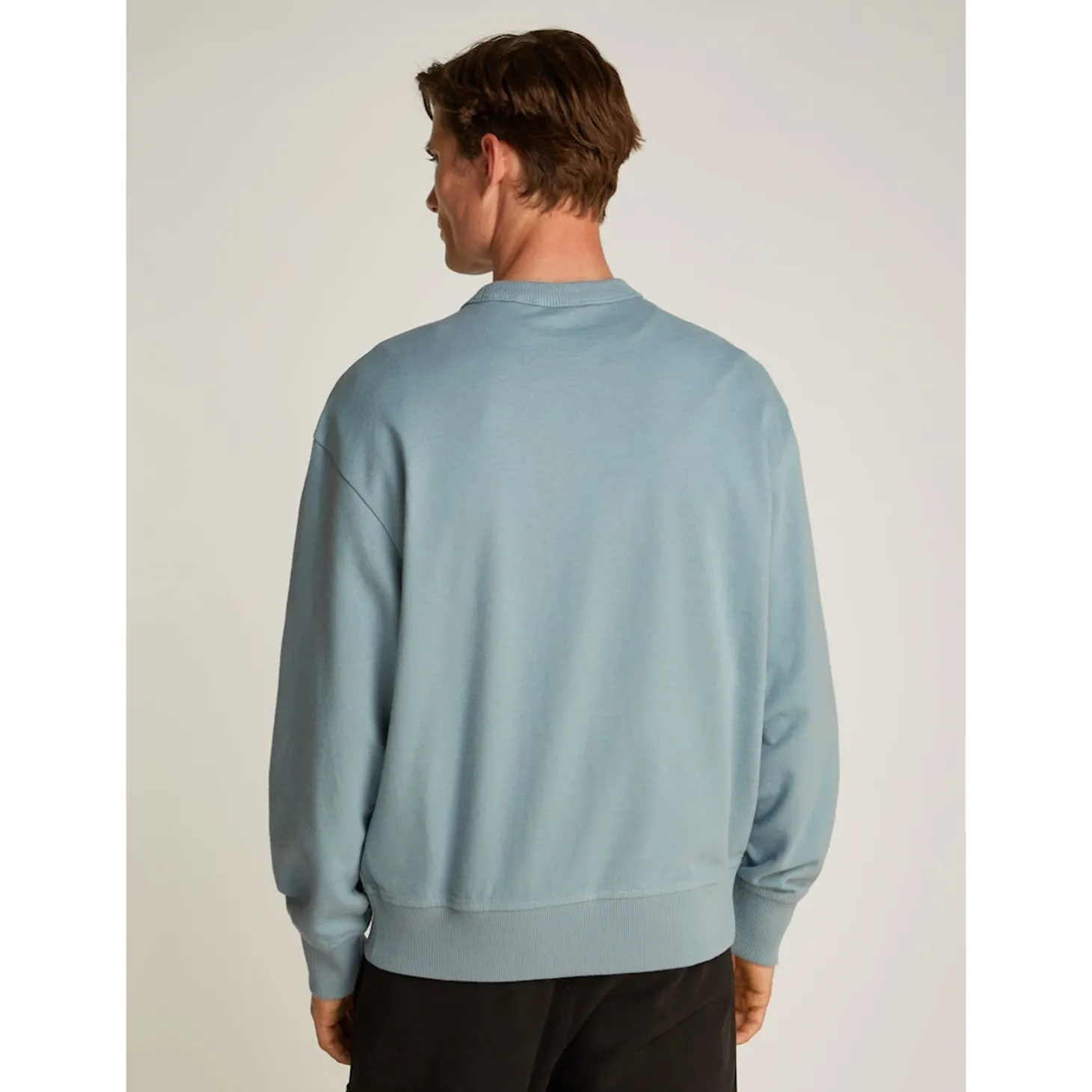 TEXTURED CREPE JERSEY CREW NEC