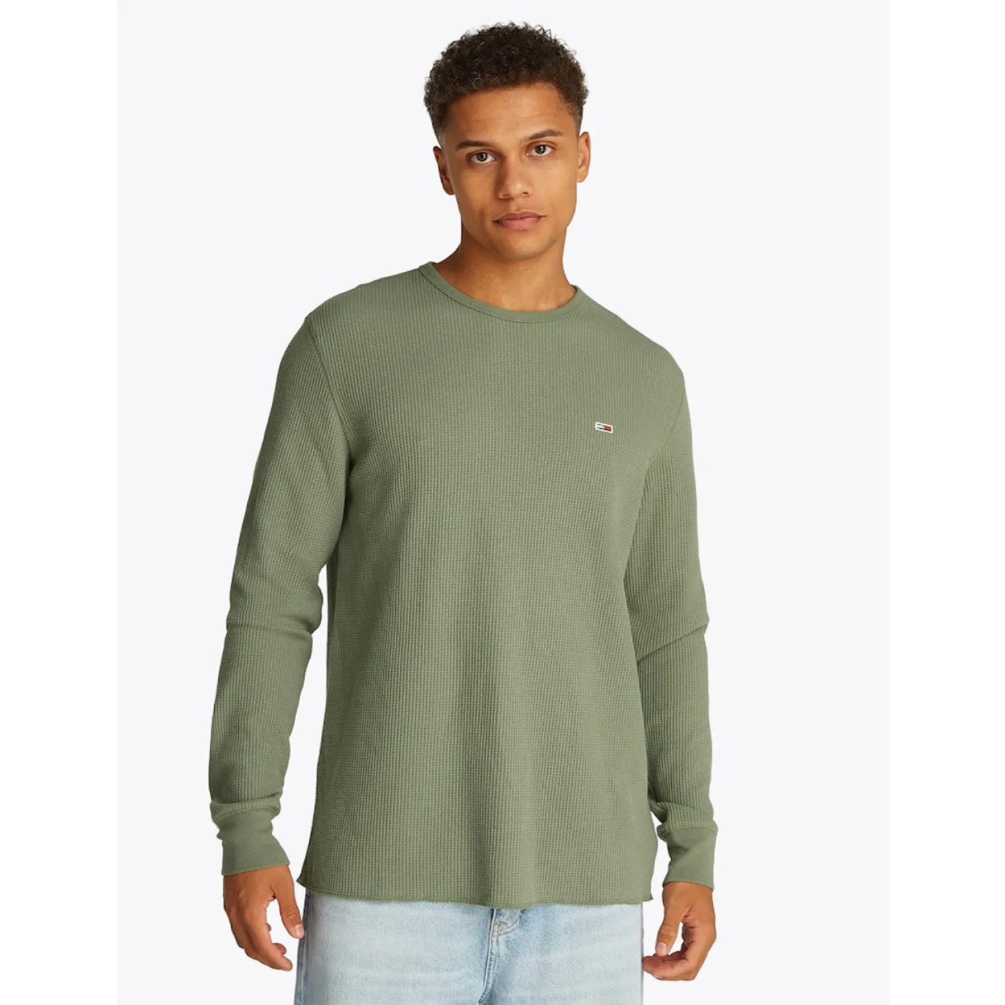 TJM SLIM WAFFLE LS TEE EXT