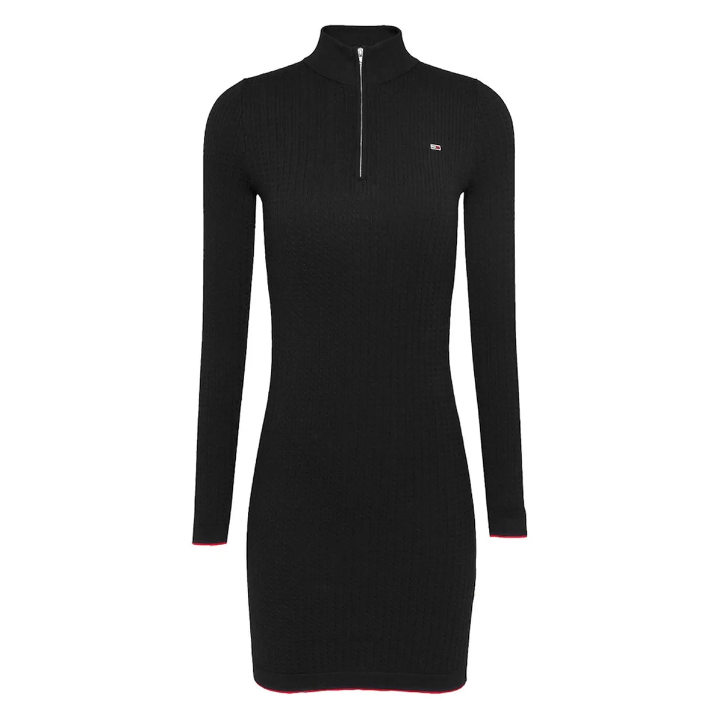 TJW 1/4 ZIP SWEATER CABLE DRES