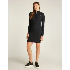TJW 1/4 ZIP SWEATER CABLE DRES