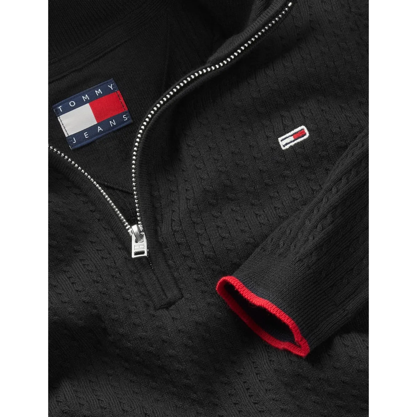 TJW 1/4 ZIP SWEATER CABLE DRES
