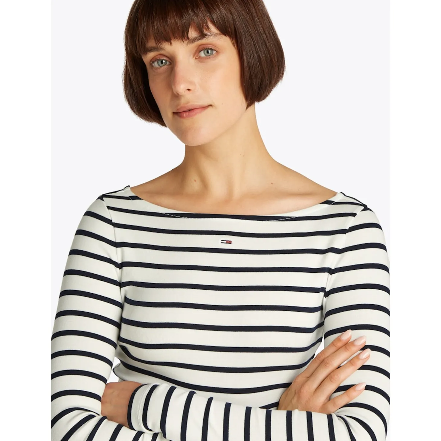 TJW BOAT NECK TOP LS
