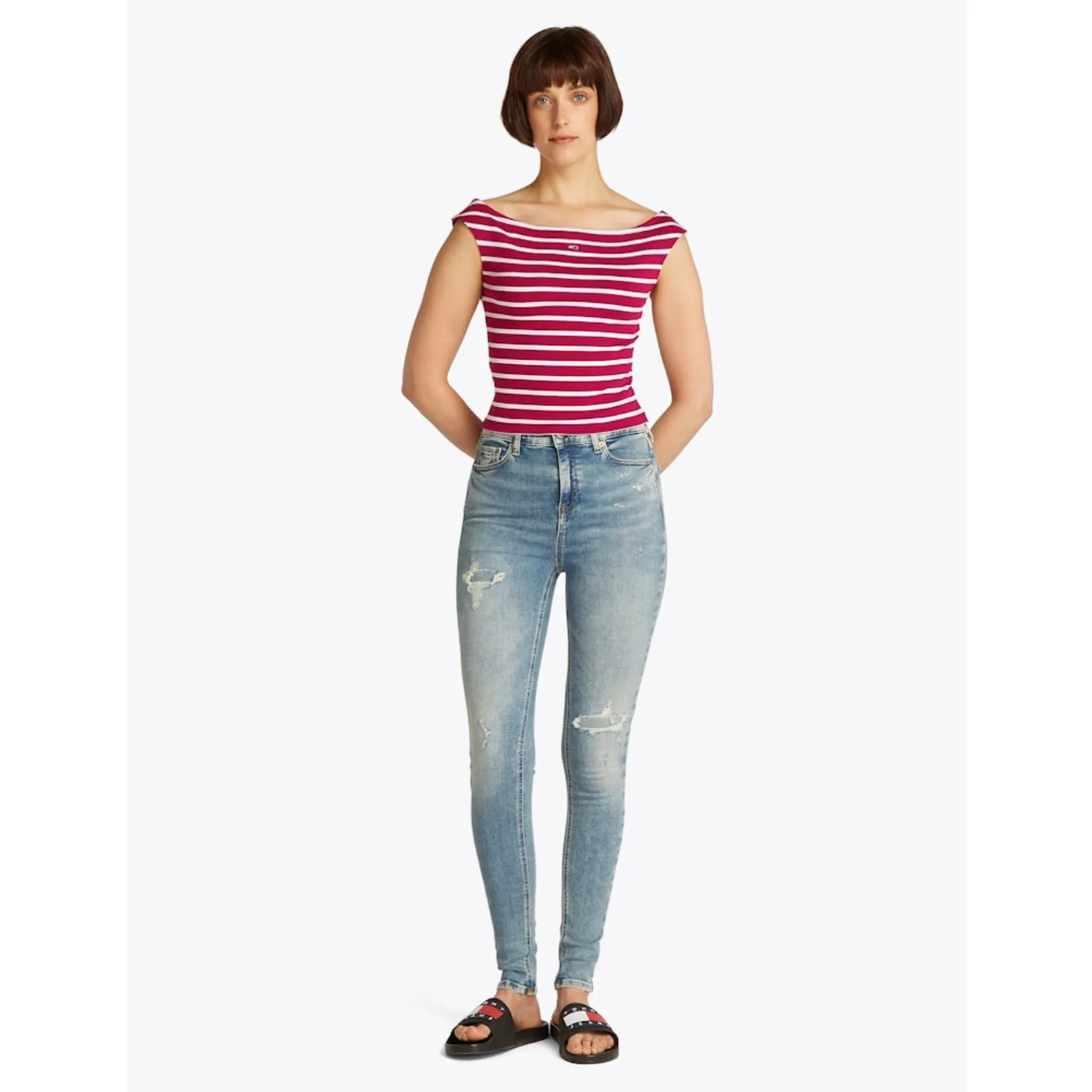 TJW BOAT NECK TOP SS EXT