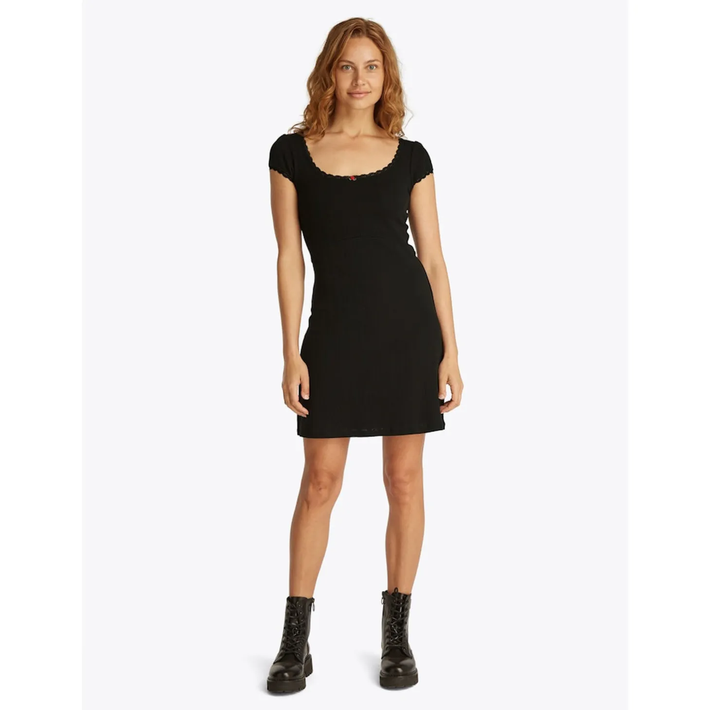 TJW POINTELLE A-LINE DRESS EXT