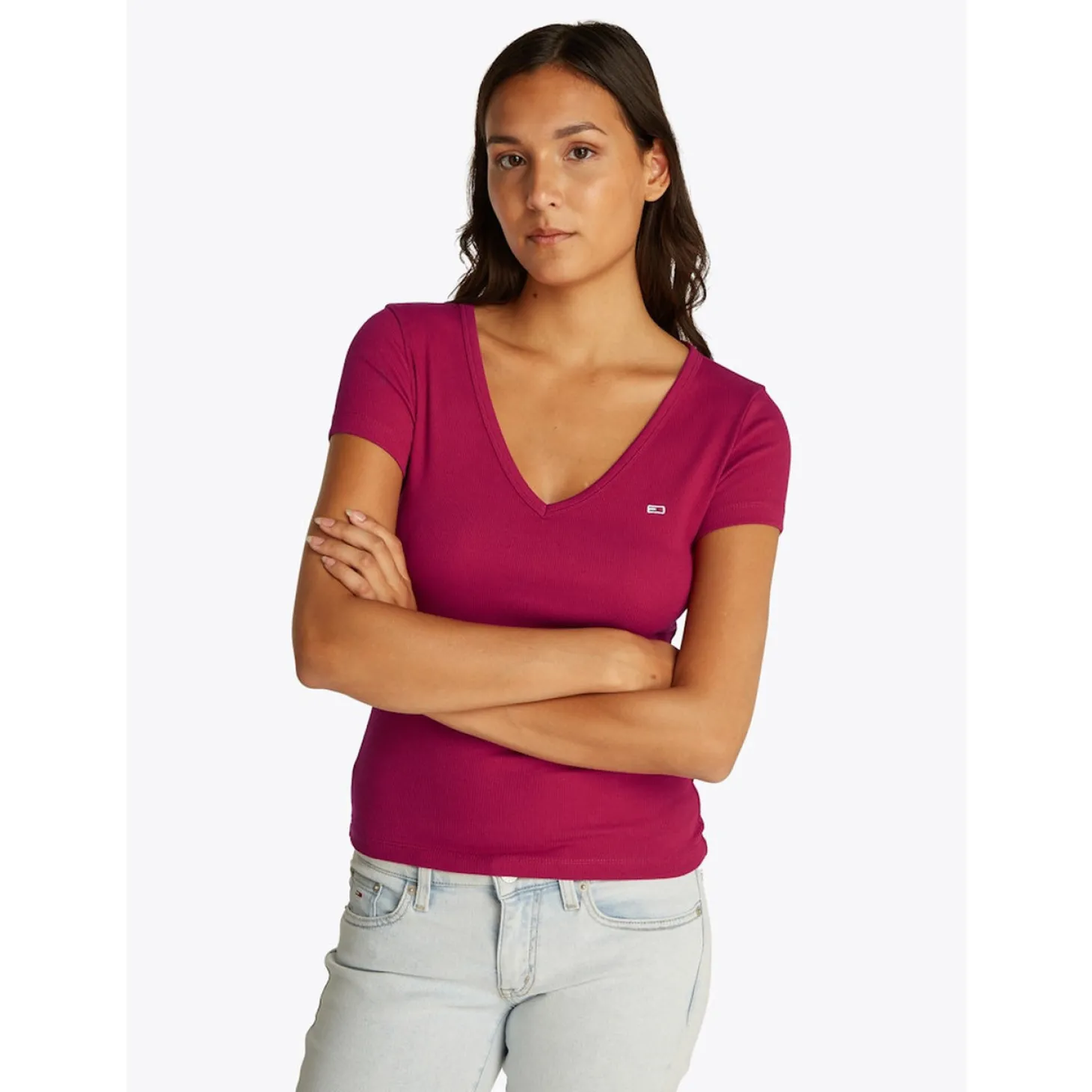 TJW SLIM ESSENTIAL RIB V SS