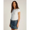 TJW SLIM POINTELLE RIB TEE