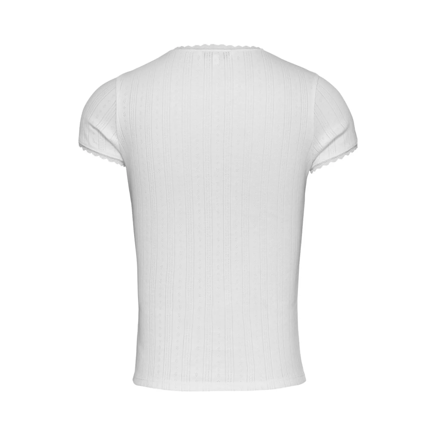 TJW SLIM POINTELLE RIB TEE
