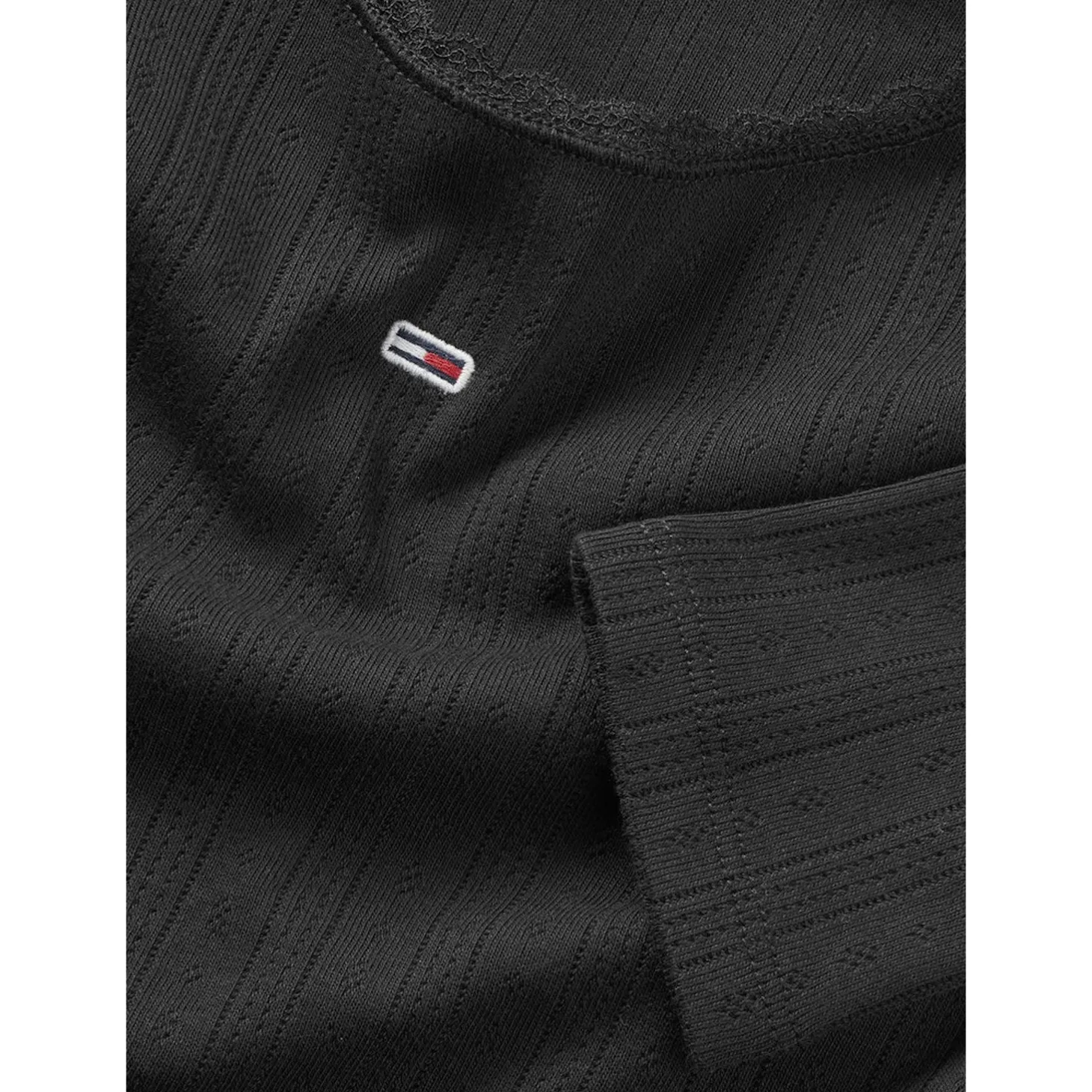 TJW SLIM POINTELLE RIB TEE LS