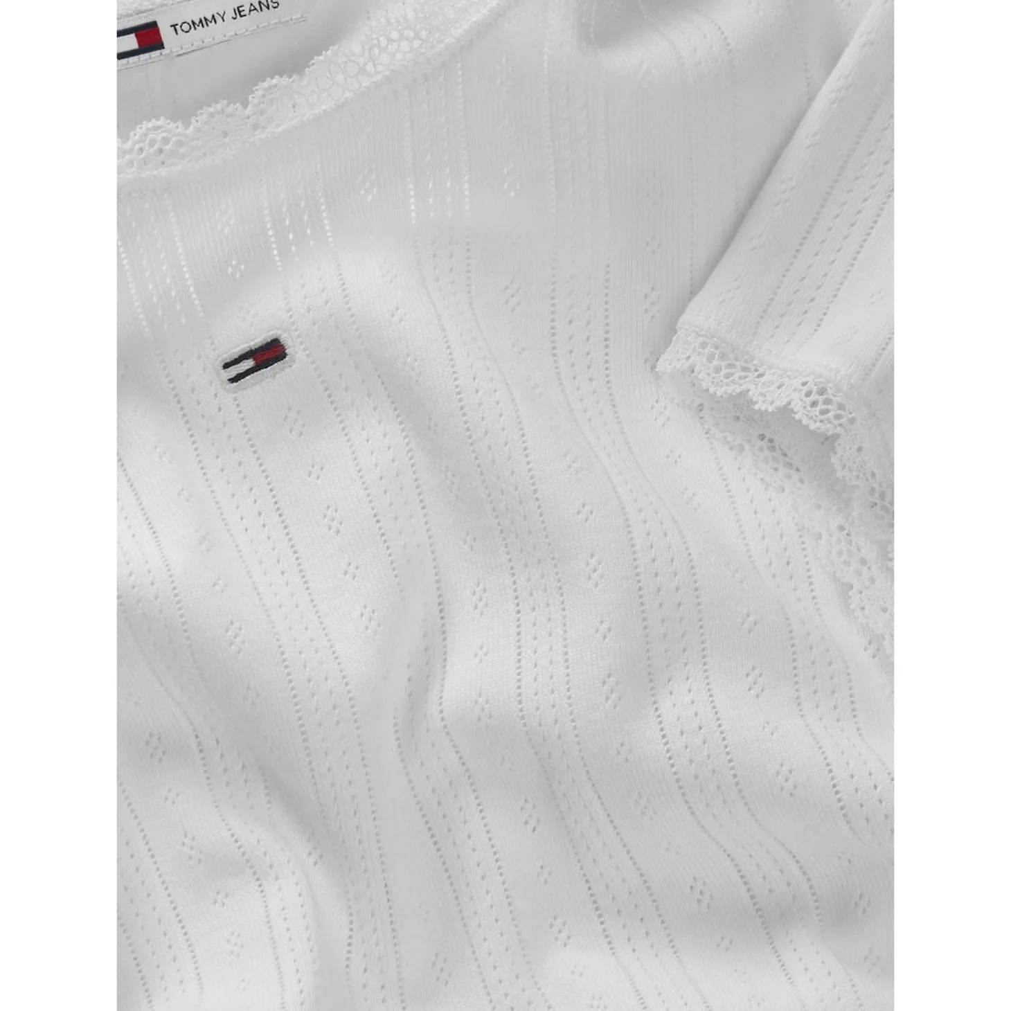 TJW SLIM POINTELLE RIB TEE