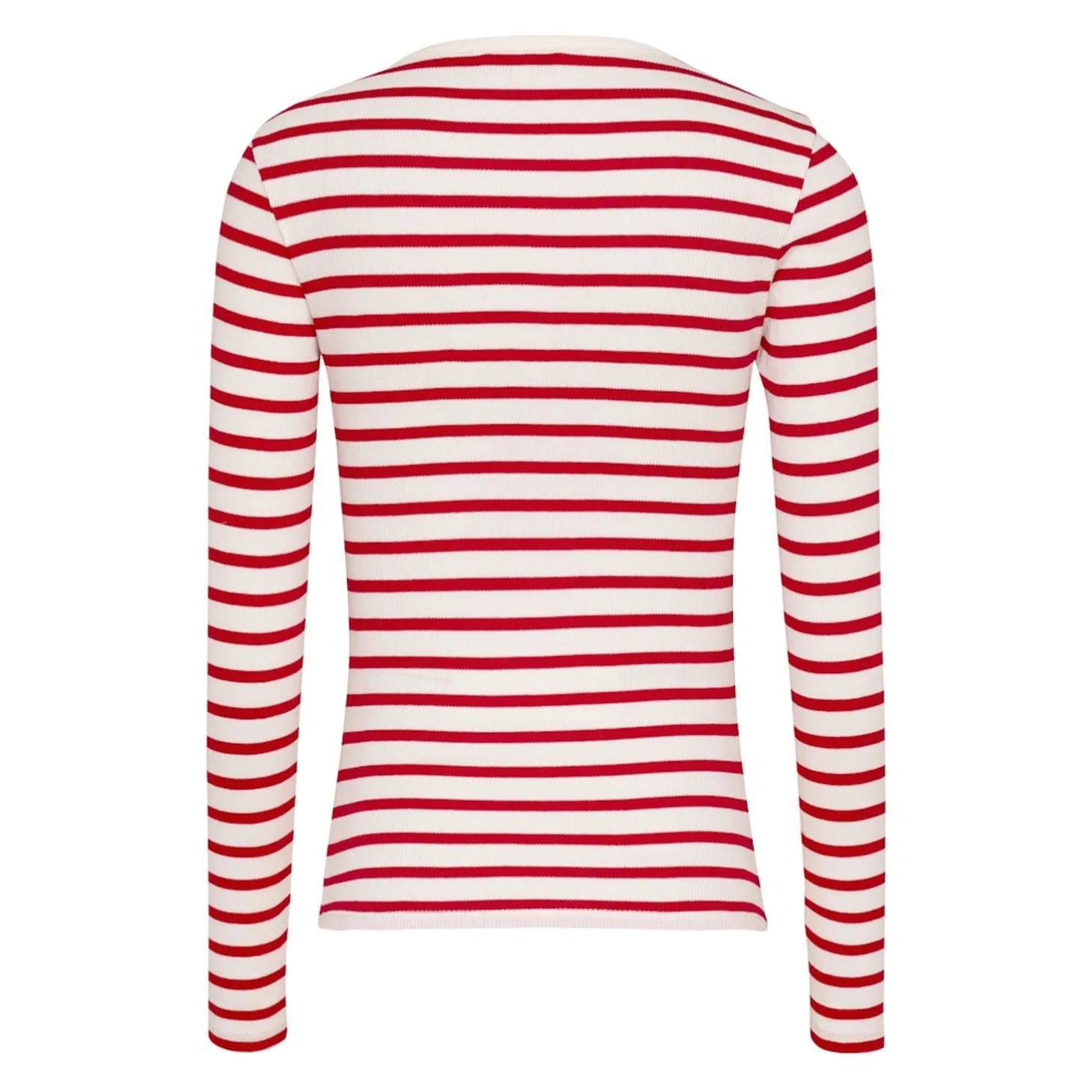 TJW SLM BUTTON RIB C-NECK LS E