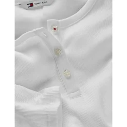 TJW SLM BUTTON RIB C-NECK LS E