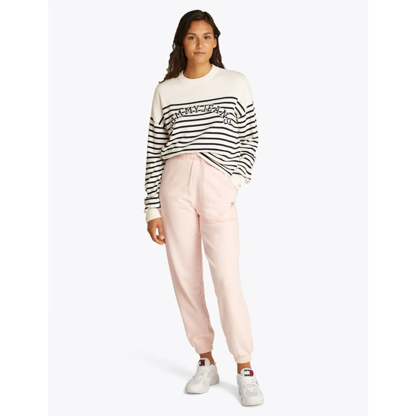 TJW STRIPE VARSITY SWEATER