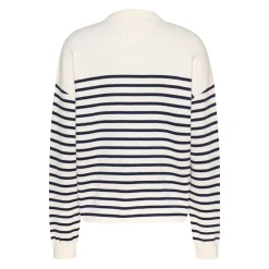 TJW STRIPE VARSITY SWEATER