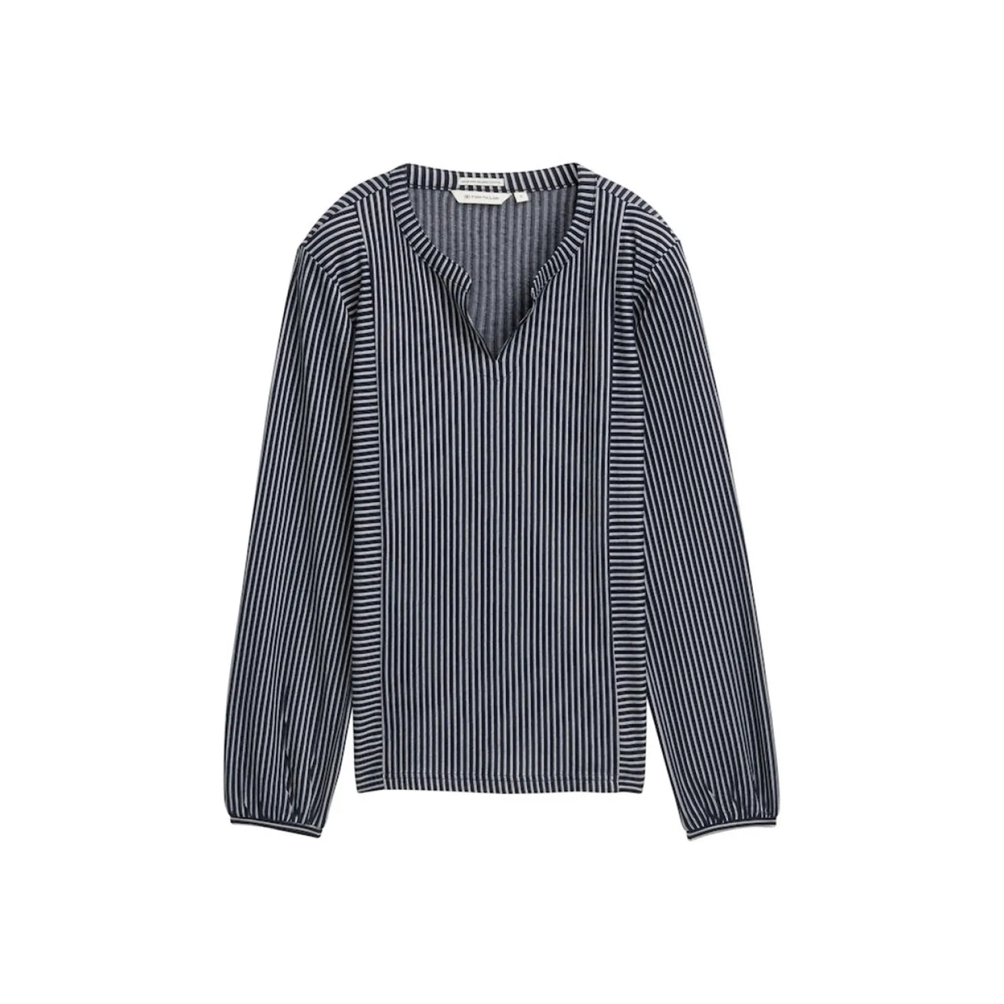 T-shirt blouse vertical stripe