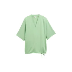 T-shirt cupro v-neck