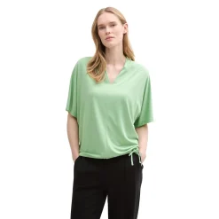 T-shirt cupro v-neck