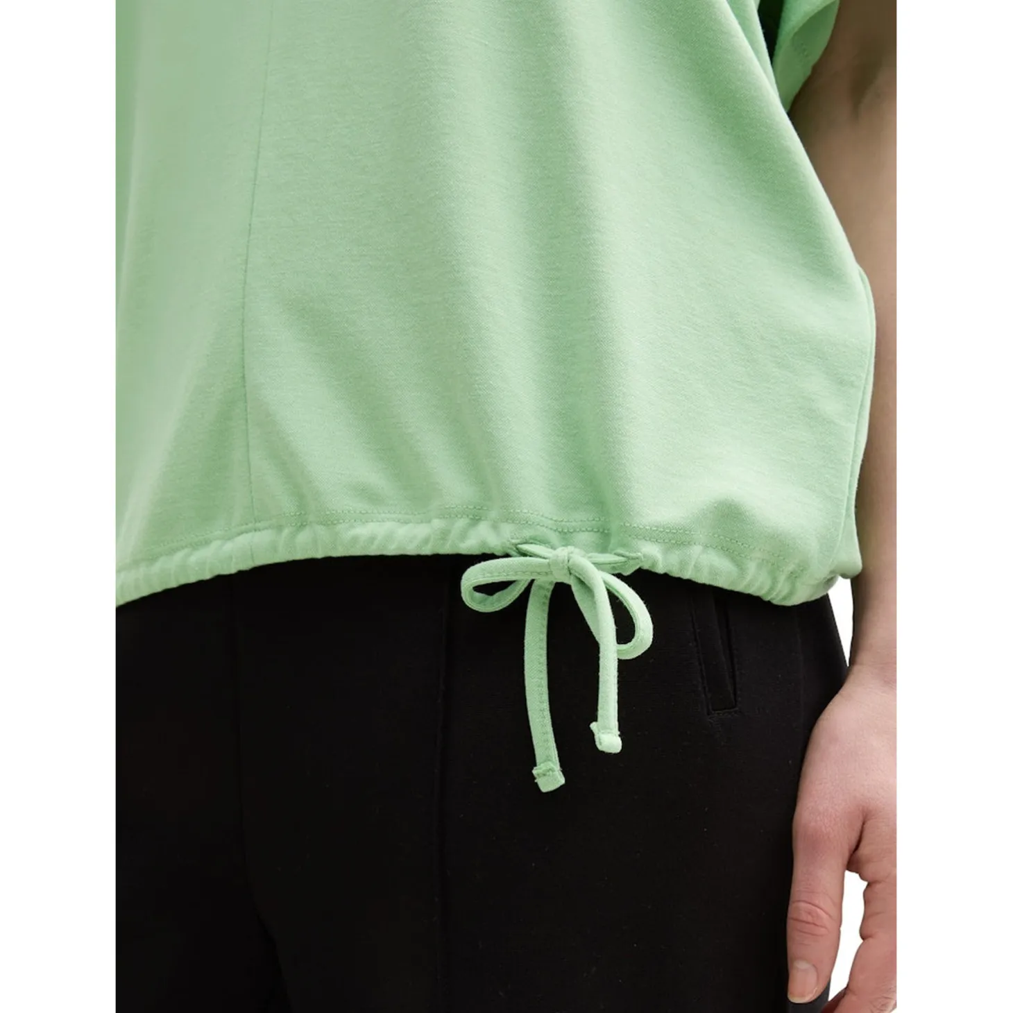 T-shirt cupro v-neck