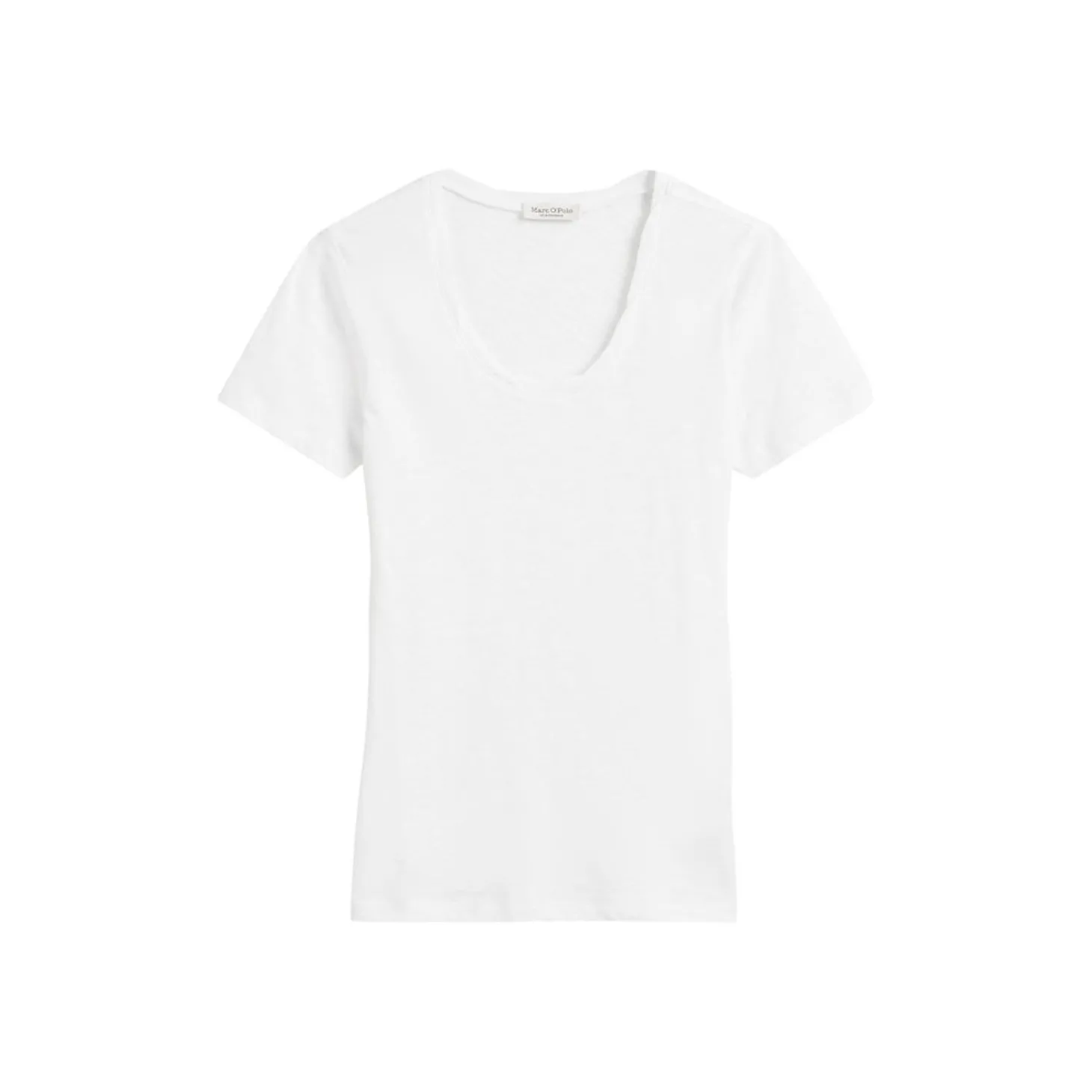 T-shirt, deep round neck twist