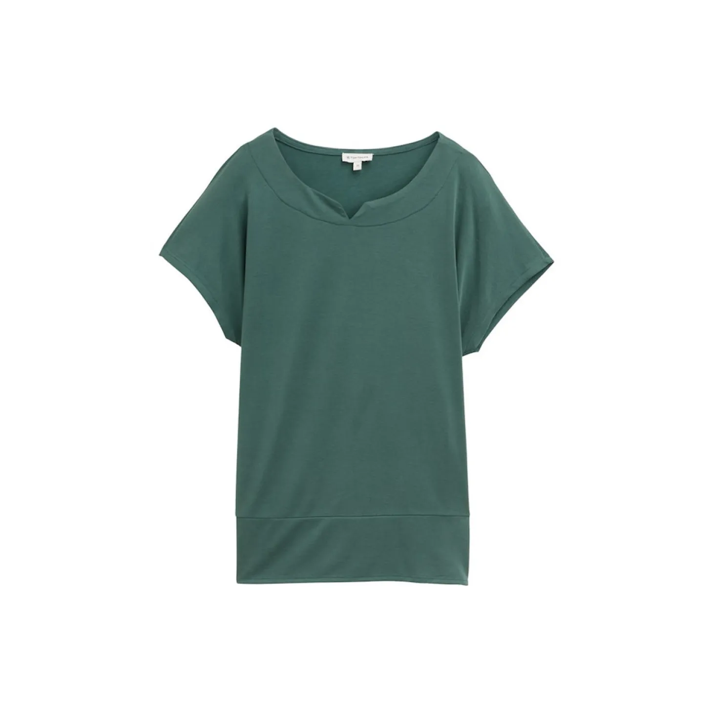 T-shirt fabric mix crew neck