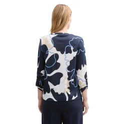 T-shirt henley alloverprinted