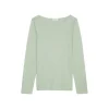 T-shirt, long sleeve, boat nec
