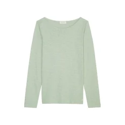 T-shirt, long sleeve, boat nec