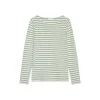 T-shirt, long sleeve, boat nec