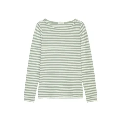 T-shirt, long sleeve, boat nec