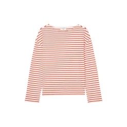 T-Shirt, LSL, Boatneck, Relaxe