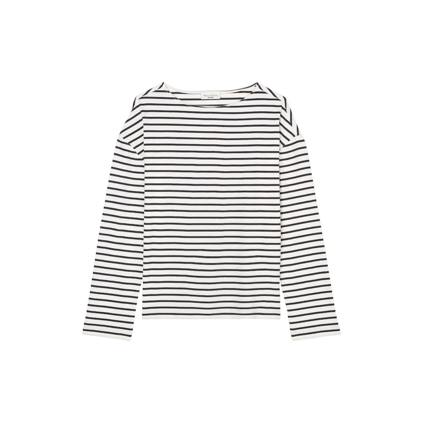 T-Shirt, LSL, Boatneck, Relaxe